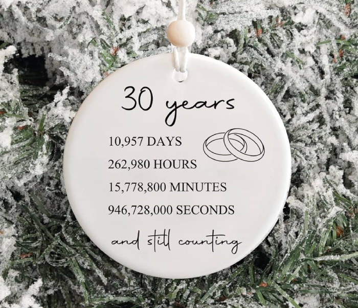 30th Anniversary Gifts for Parents Ideas  - Silver Wedding Anniversary