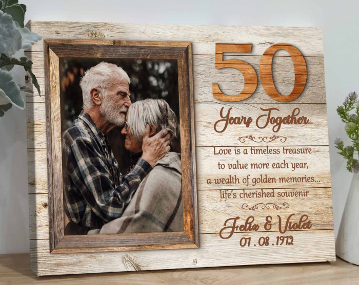 50th Anniversary Gift Ideas for Parents - Golden Wedding Anniversary