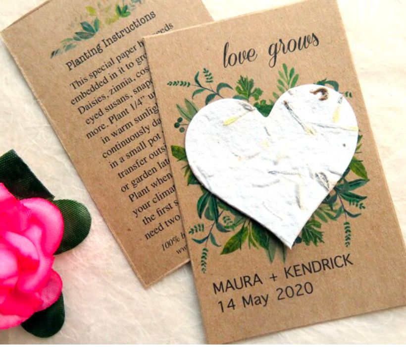 Eco-Friendly Seed Paper Cards
