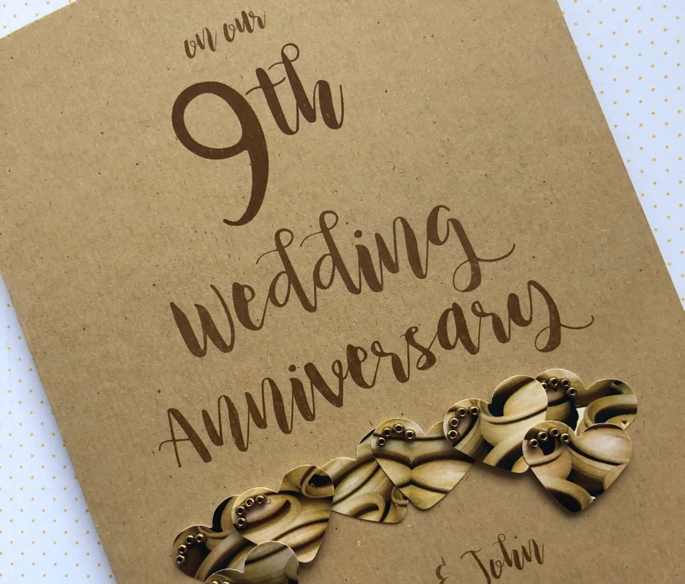 Best 9th Wedding Anniversary Card Design and Style Ideas
