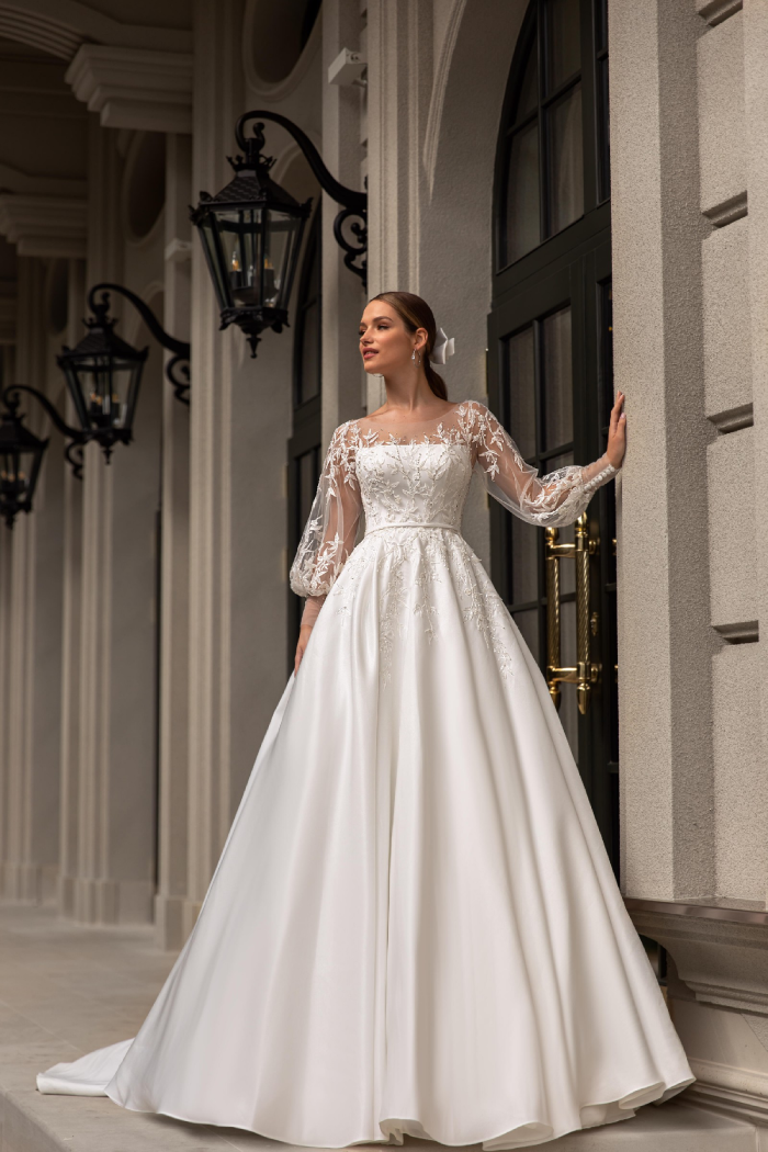 Couture Lace Ball Gown with Train