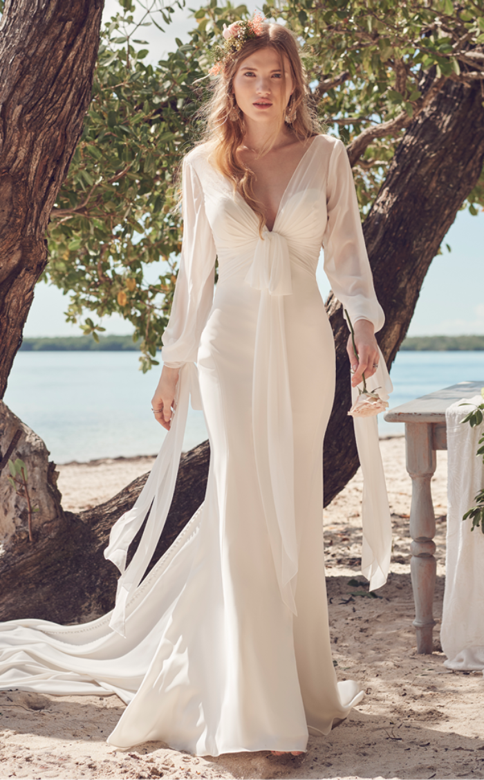 Light and Breezy Chiffon A-Line Gown