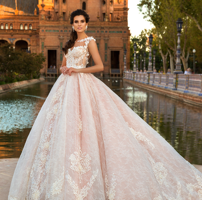 Opulent Ball Gown with Intricate Crystal Embellishments