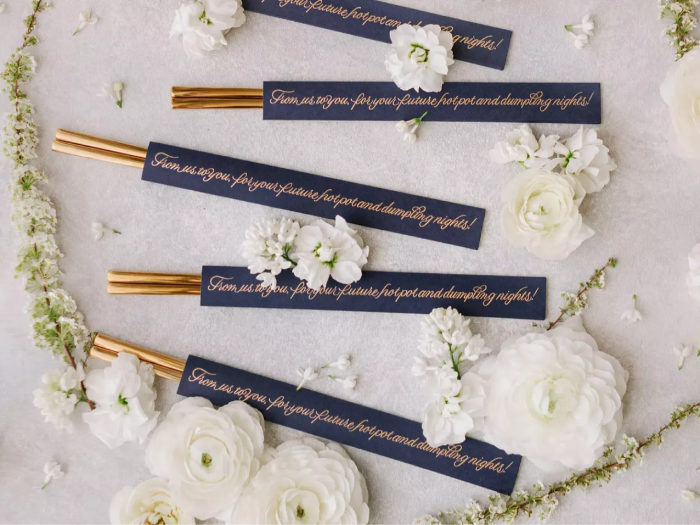 Personalized Wedding Favors with a Thank You Note