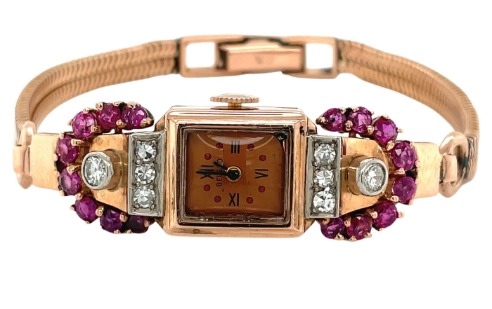Ruby-Encrusted Timepiece: