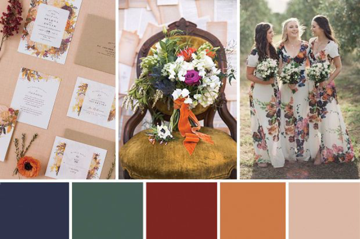 Rustic Wedding Theme Colors
