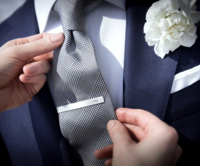 Silver Tie Clip