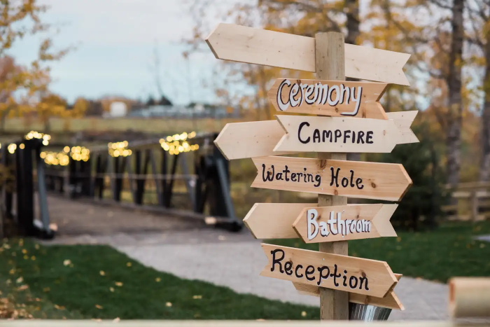 Wooden Directional Signs