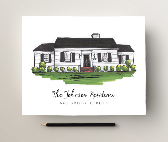 A Personal Touch With Custom House Portrait