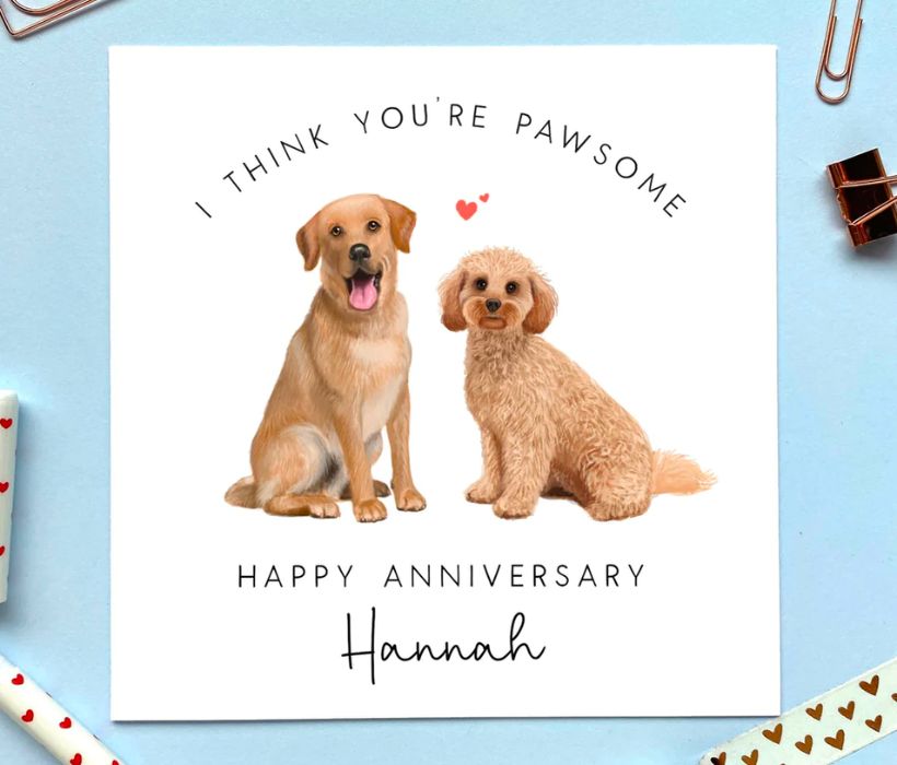 Pets as Relationship Metaphors for Your Wedding Anniversary Cards