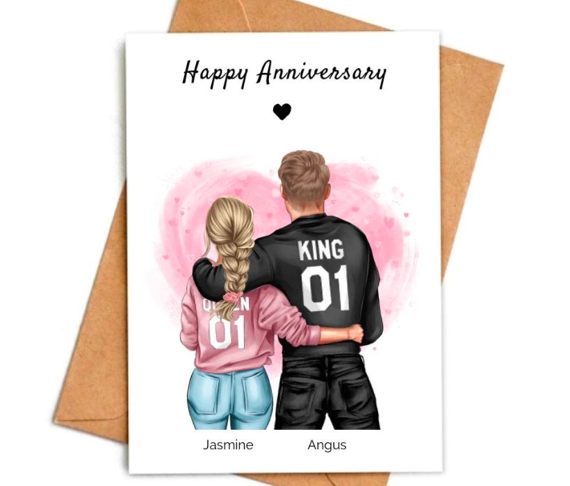 Personalized Wedding Anniversary Cards