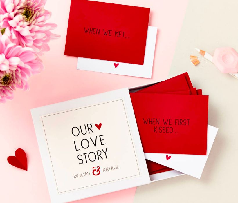 "Our Love Story" Card