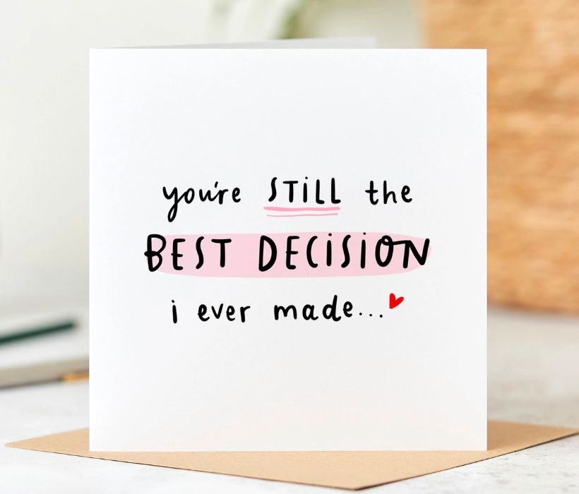 "The Best Decision" Card