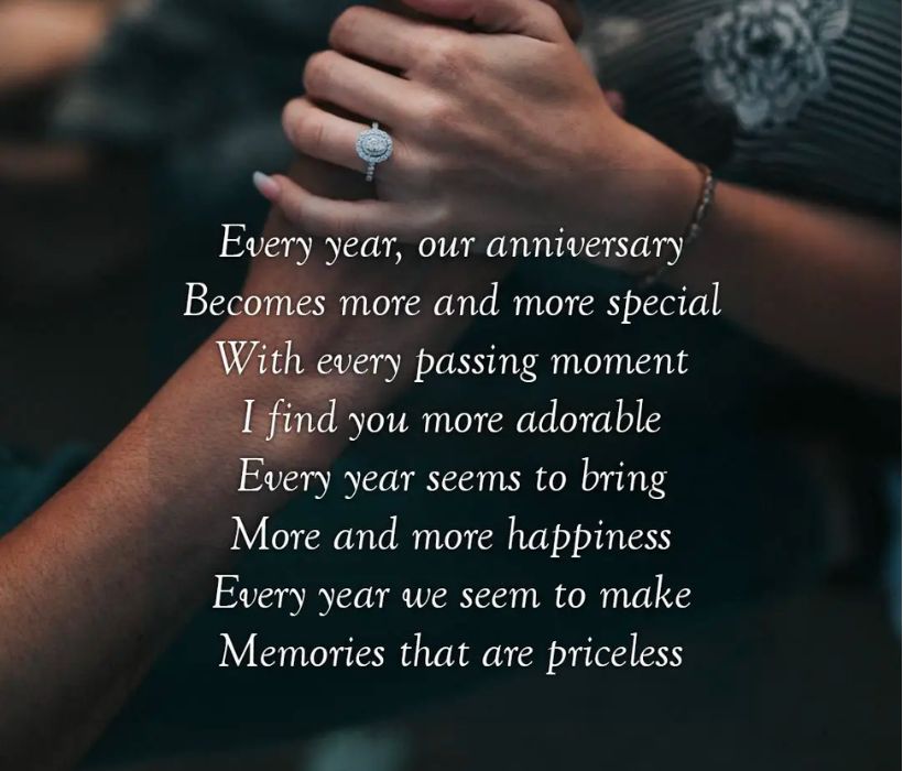 Wedding Anniversary Poems for Loving Moments