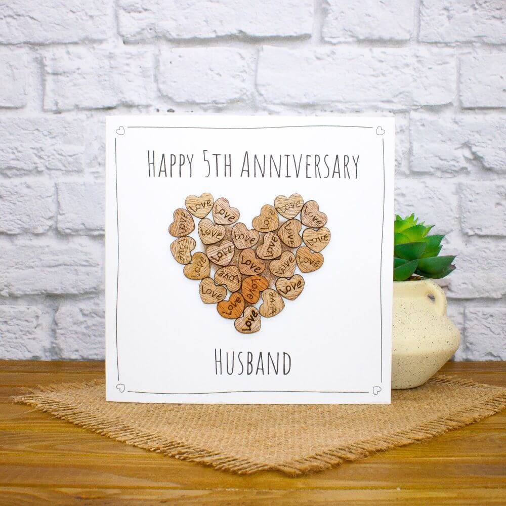 Simple But Creative Ideas For 5th Wedding Anniversary Cards