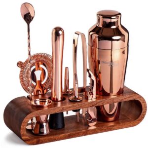 8 year anniversary gift traditional and modern - Copper Barware Set