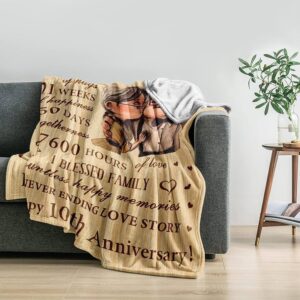 8 year anniversary gift traditional and modern - Handwoven Textile Blanket