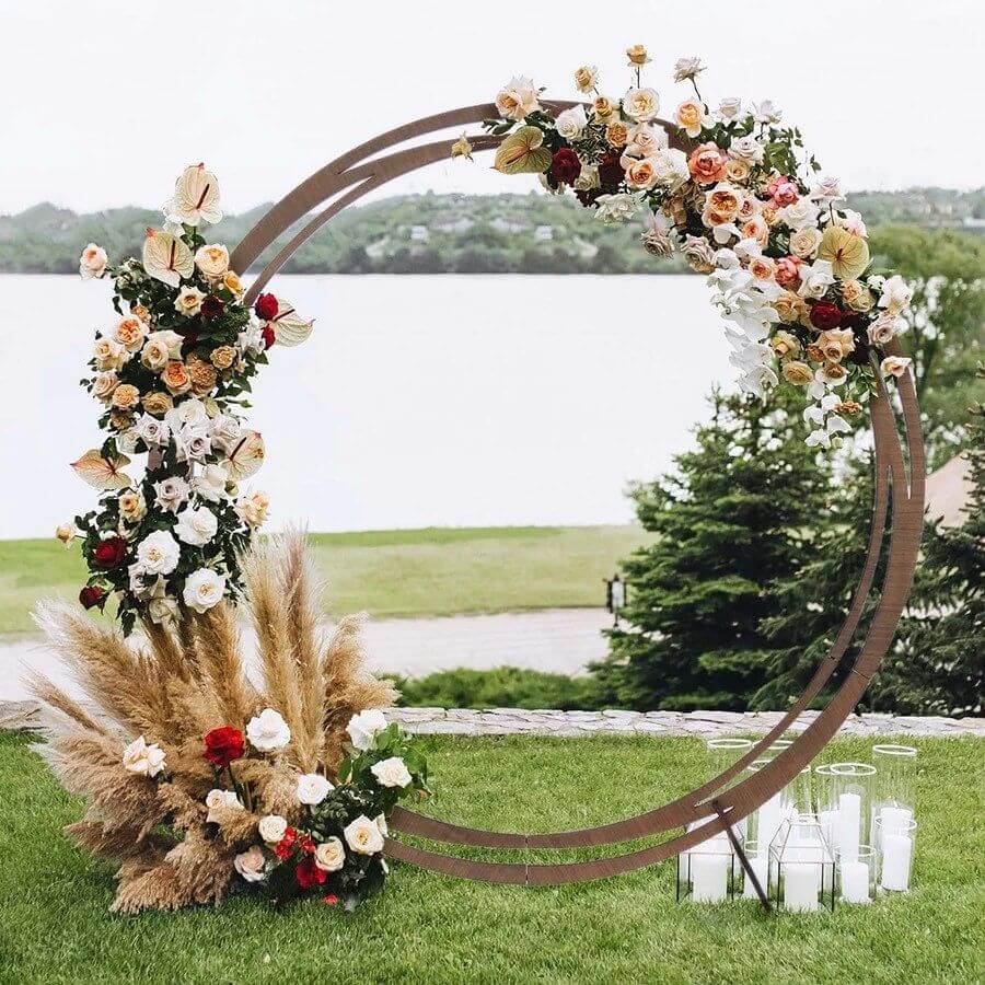 Rustic Wedding Arch Floral Ideas