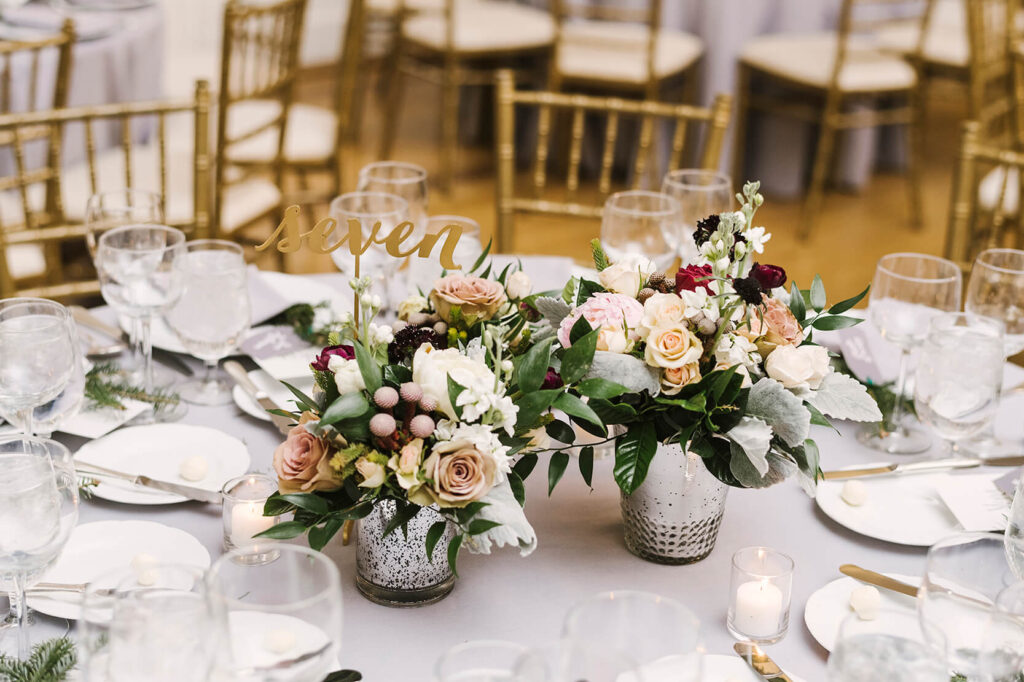Wedding Flower Arrangements For Round Tables