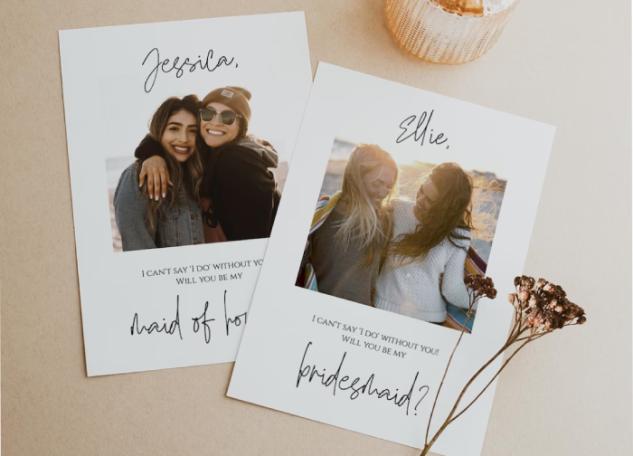 Customized Bridesmaid Proposal Cards