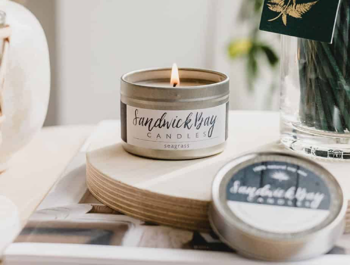 Handcrafted Tin Candles