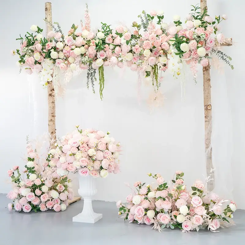 Pink Flowers For Wedding Arch 