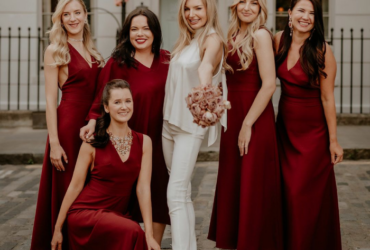 Red Attire for Brides and Bridesmaids