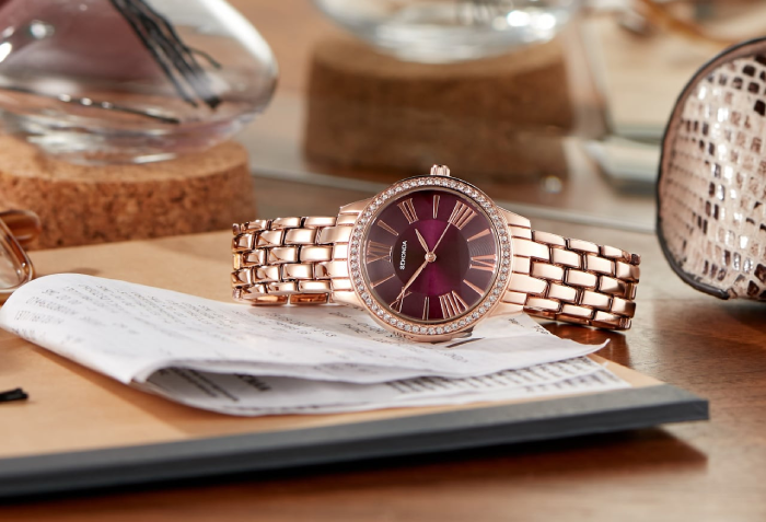 Ruby-Toned Watch Collection