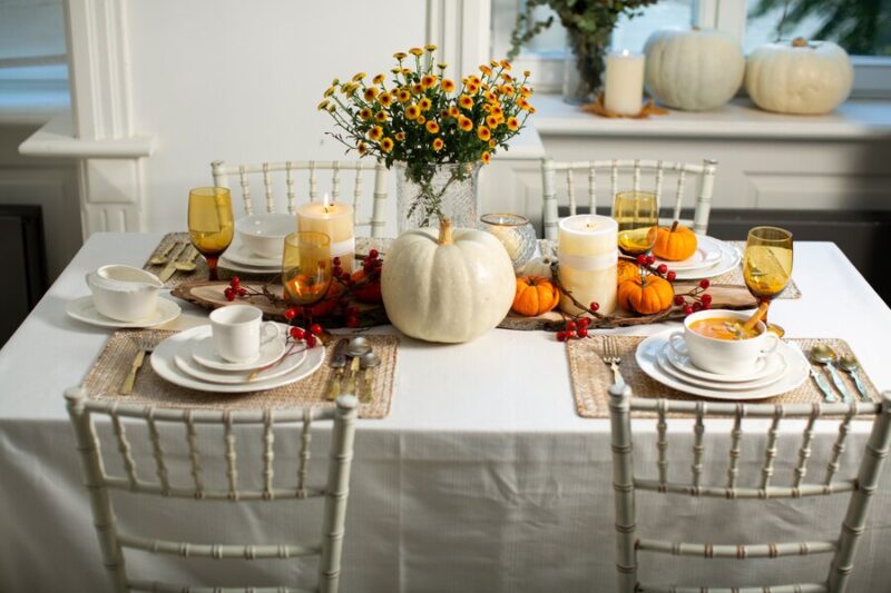 fall wedding table ideas for home wedding