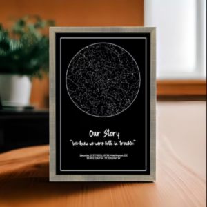 star map - gift ideas for 1 year anniversary for boyfriend