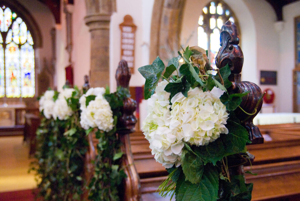 Decorating Ideas For Church Pew Ends With Flowers