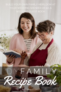 Customized Family Recipe Book - Wedding gifts for parents