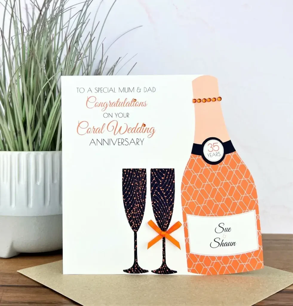 35th Anniversary Cards For Mum And Dad