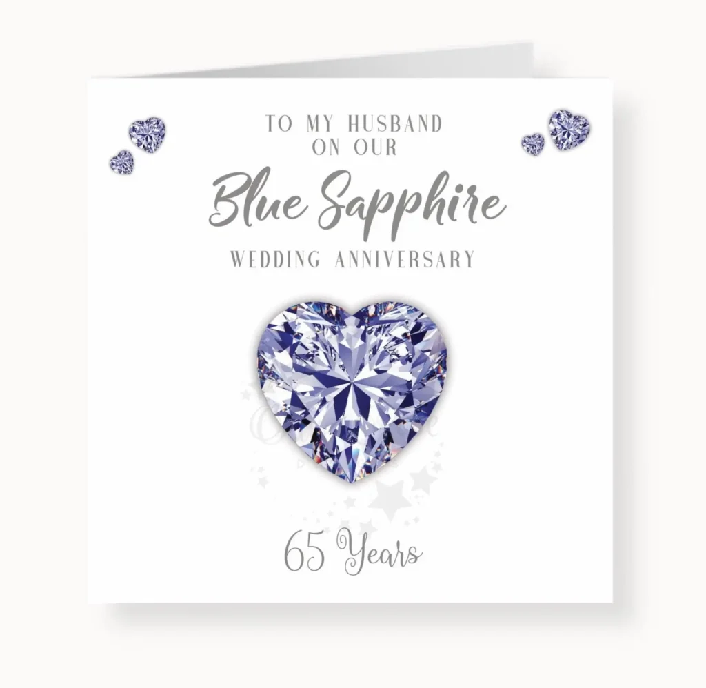 65th Wedding Anniversary Cards For Husband