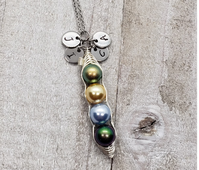 Customized Pearl Birthstone Necklace