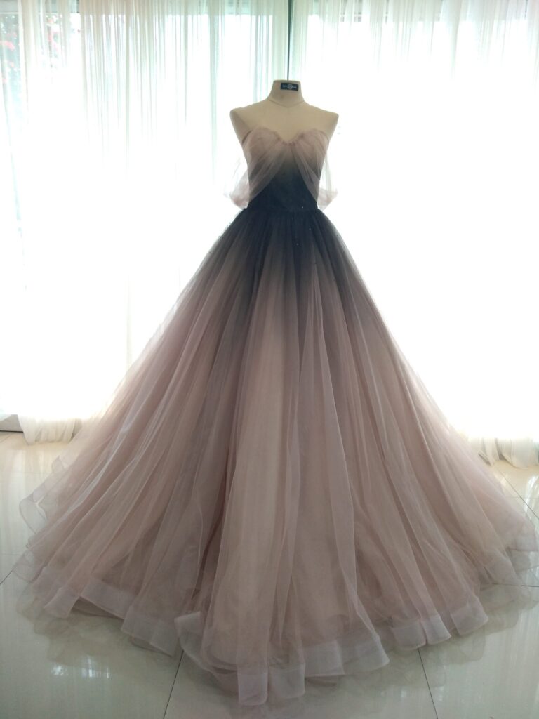 Ombre Dress for Wedding Vow Renewal Ceremony