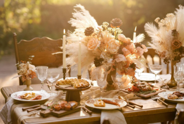 Rustic Boho Wedding Table Decor