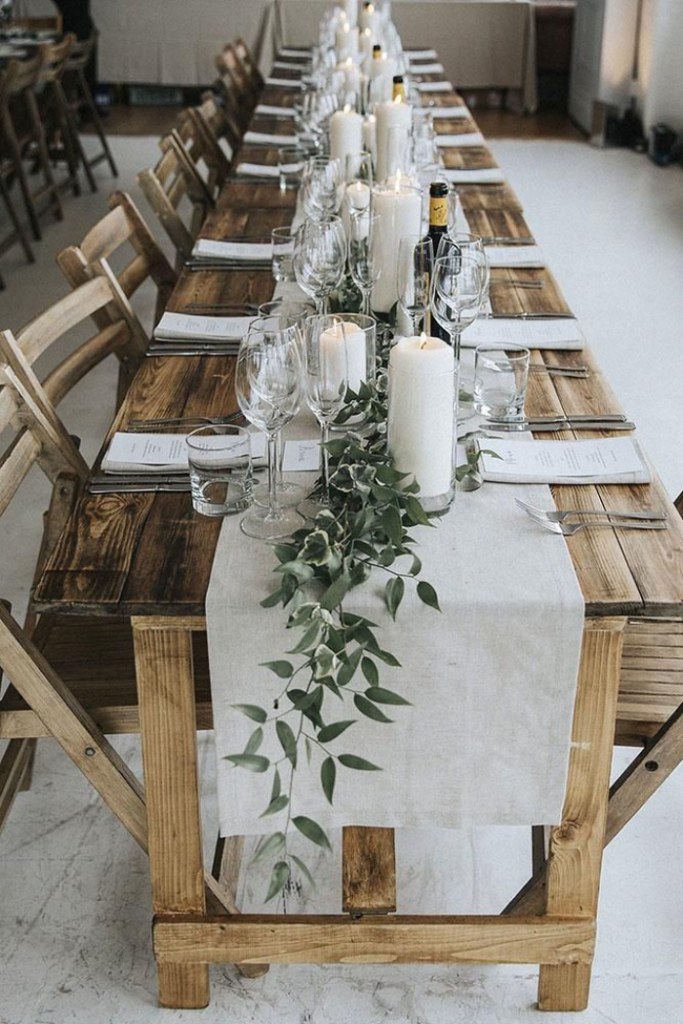 Rustic Elegant Wedding Table Decor