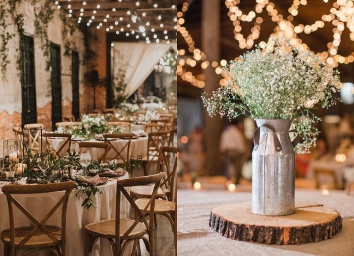 Wedding Table Rustic Decorations