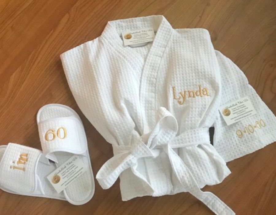 Personalized Robe and Slippers
