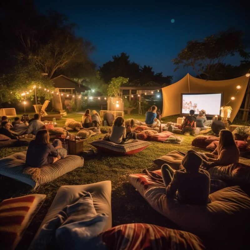 Movie nigh Ideas To Throw An Engagement Party 