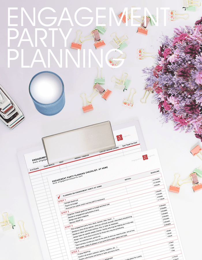 Checklist for engagement party