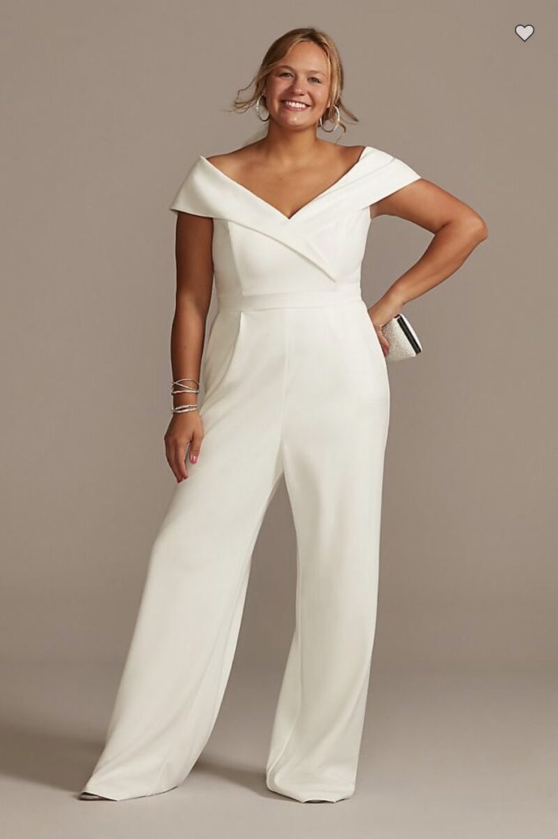 modern jumpsuit for wedding after party plus size 