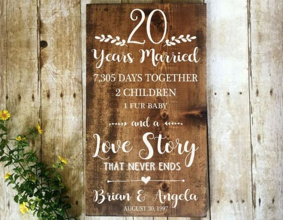 20th Marriage Anniversary Ideas  For Wife 